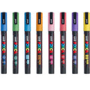 Uni POSCA PC-3M Paint Markers Glitter Assorted Colours 8 Pack