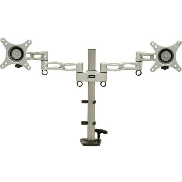 Dac Monitor Arm Double Dual Adjustable Articulating Silver