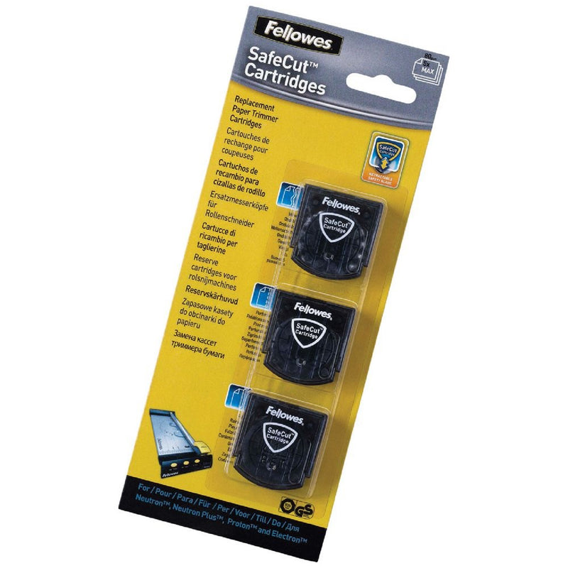 Fellowes Safecut Rotary Trimmer Blade Kit Assorted Pack 3