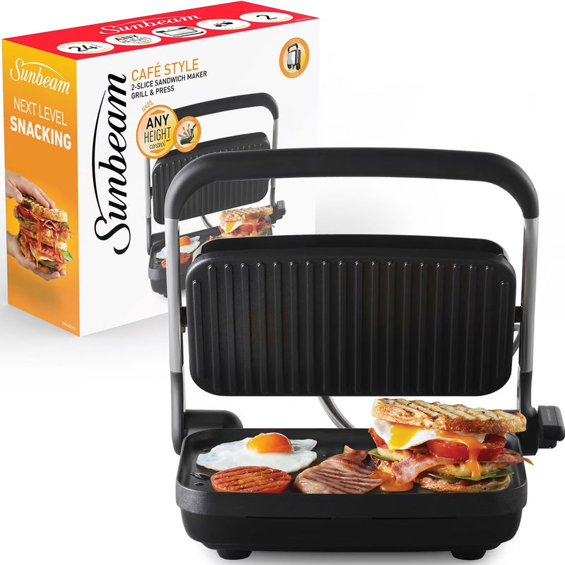Sunbeam Sandwich Grill Press 2 Slice Café Style
