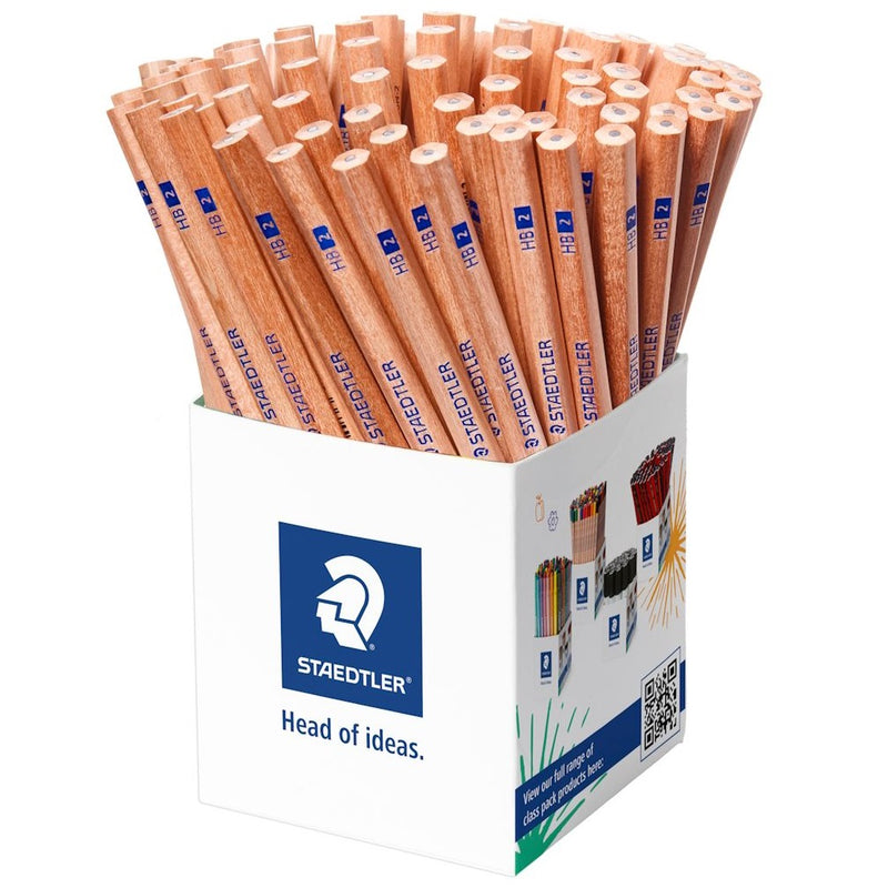 Staedtler Natural Graphite Lead Pencils HB Tub 100 Bulk