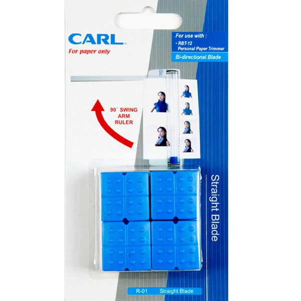 Carl R01 Spare Blade Straight Pack 4 791200 - SuperOffice