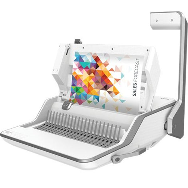 Fellowes Lyra 3-In-1 Manual Binding Centre Machine Plastic Comb White