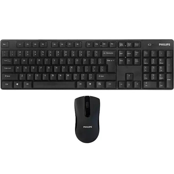 Philips Wireless Keyboard & Mouse Bundle 2.4 GHz Black SPT6501B - SuperOffice