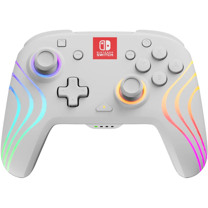 PDP Afterglow Wave Wireless Controller Nintendo Switch White