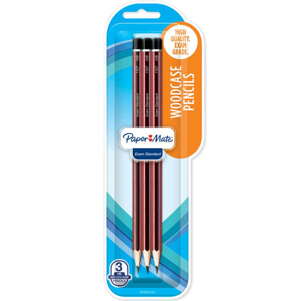 Papermate Woodcase Pencil HB Pack 3
