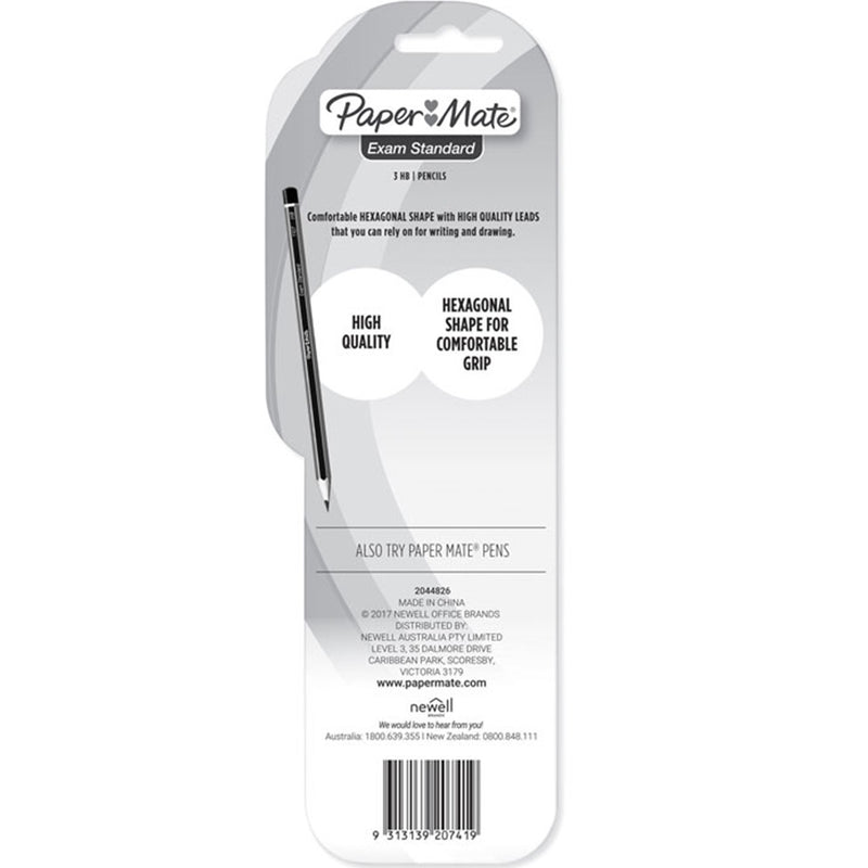 Papermate Woodcase Pencil HB Pack 3