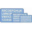 Helix Stencil Set Pack 3 Letters Numbers