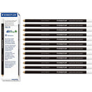 Staedtler 108 Lumocolor Permanent Glasochrom Pencils White Box 12