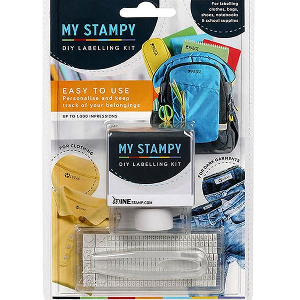 Colop DIY My Stampy Stamp Labelling Kit Clothes Bags Books 720411 - SuperOffice