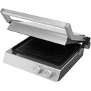 Nero Deluxe Sandwich Press Toaster Contact Grill 4 Slice Grooves with Timer