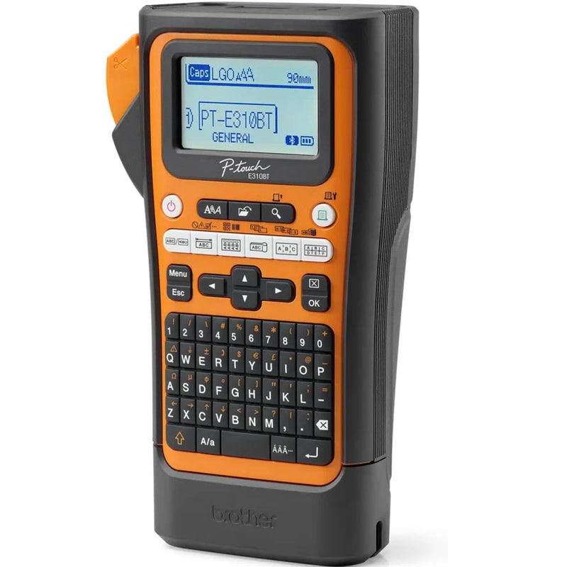 Brother PT-E310BTVP P-Touch Portable Industrial Label Printer Bluetooth USB-C Hard Case Starter Set