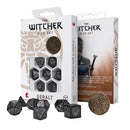 Q Workshop The Witcher Dice Set Geralt Silver Sword Dice Set 7 With Coin