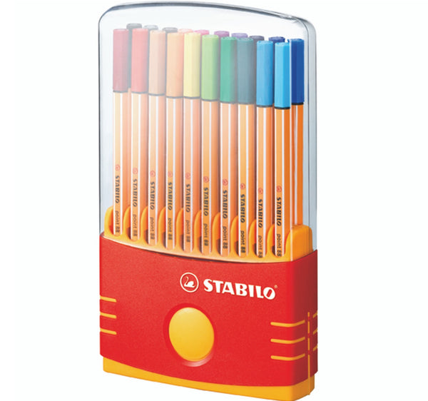 Stabilo 88 Point Fineliner Pen Colour Parade Pack 20