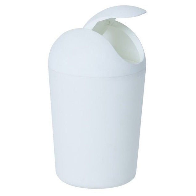 Compass Bullet Bin 8L Litre Flip Lid White
