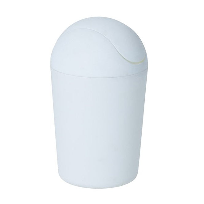Compass Bullet Bin 8L Litre Flip Lid White