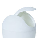 Compass Bullet Bin 8L Litre Flip Lid White