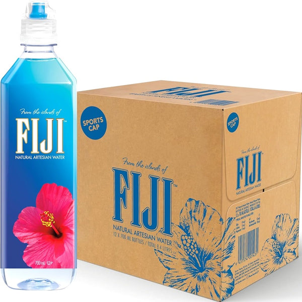 FIJI Natural Artesian Water 12 Pack of 700mL Bottle Carton Box Bulk