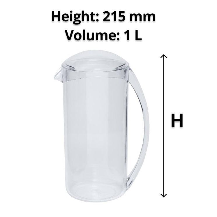 Connoisseur Fridge Door Jug Ms Plastic With Lid 1L 5380010 - SuperOffice