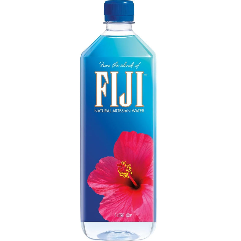 FIJI Natural Artesian Water 12 Pack of 1L Liter Bottle Carton Box Bulk