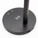 Nero Foldable LED Lamp Table Light Aluminium Wireless Phone Charging Pad Black