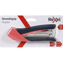 Rexel Smoothgrip Stapler Full Strip Black 20 Sheet Capacity 26/6 Grey Peach