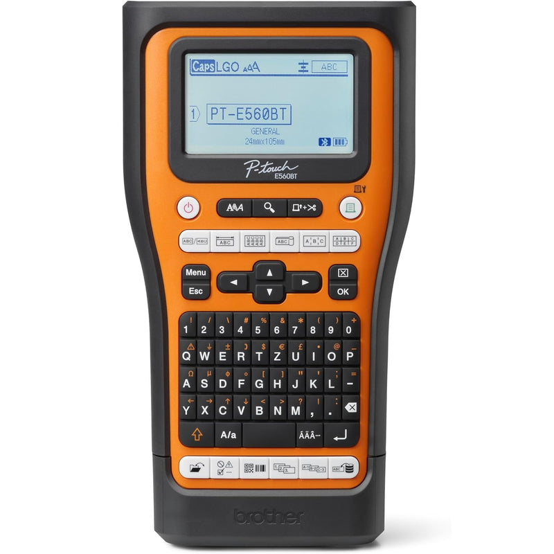 Brother PT-E560BTVP P-Touch Portable Industrial Label Printer Bluetooth USB-C Hard Case Starter Set