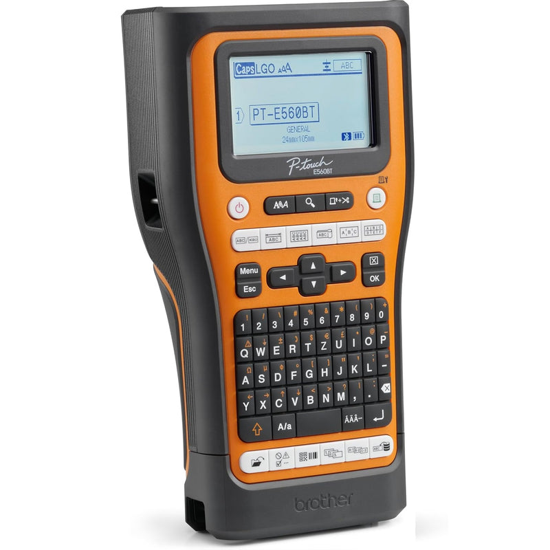 Brother PT-E560BTVP P-Touch Portable Industrial Label Printer Bluetooth USB-C Hard Case Starter Set