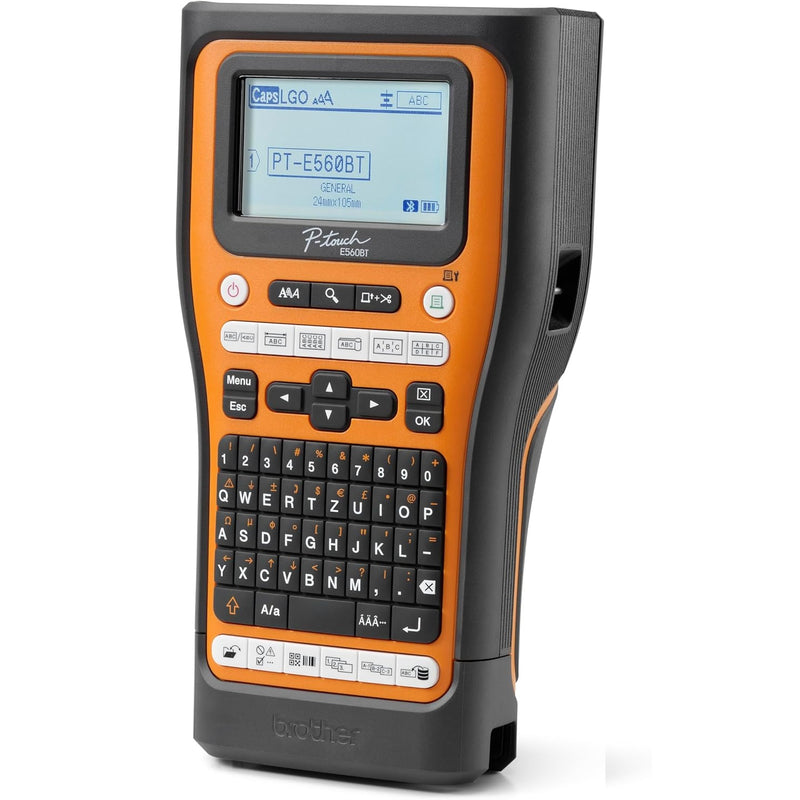 Brother PT-E560BTVP P-Touch Portable Industrial Label Printer Bluetooth USB-C Hard Case Starter Set