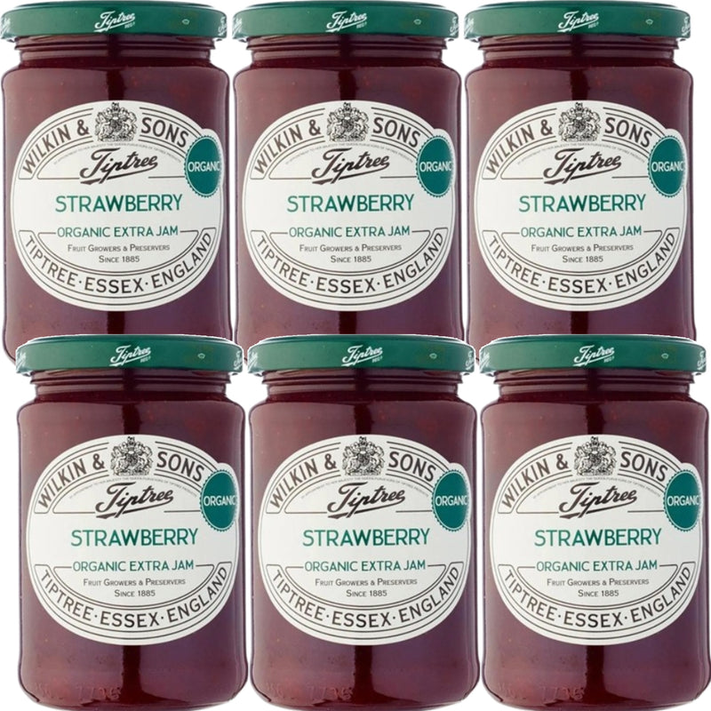 Tiptree Organic Strawberry Conserve 340g 6 Pack Bulk