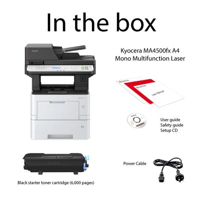 Kyocera ECOSYS MA4500fx Mono Laser Printer Multifunction