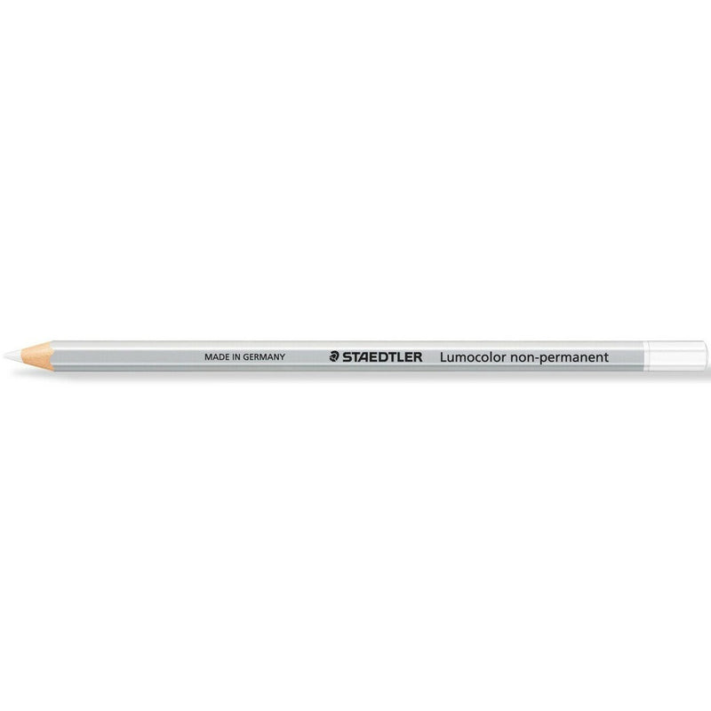 Staedtler 108 Lumocolor Non-Permanent Glasochrom Pencils White Box 12