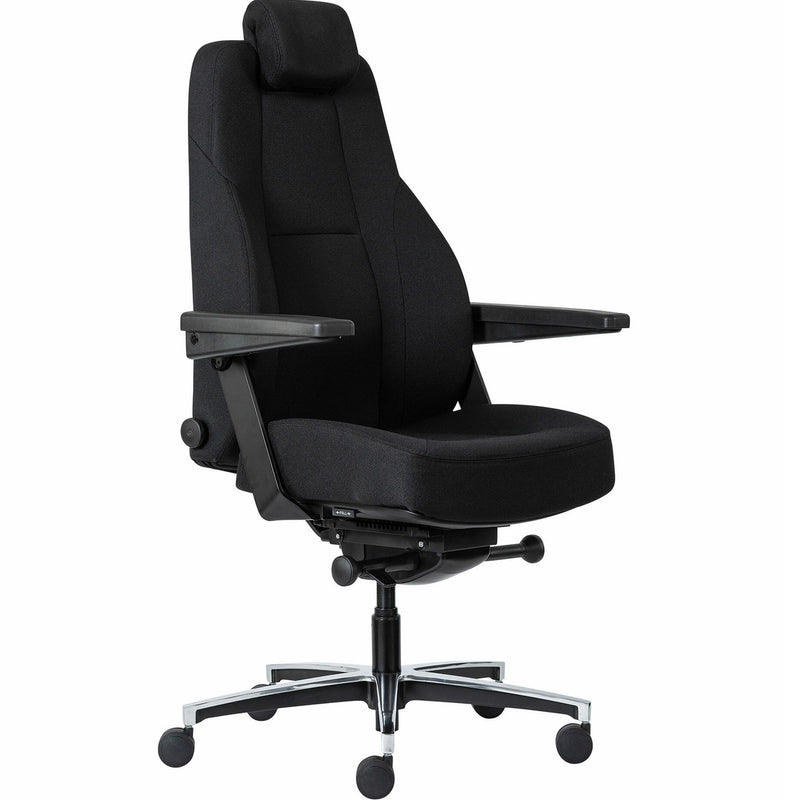 Buro Maverick 24/7 Controller Chair Heavy Duty With Arms Fabric Black
