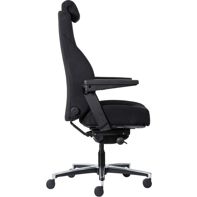 Buro Maverick 24/7 Controller Chair Heavy Duty With Arms Fabric Black