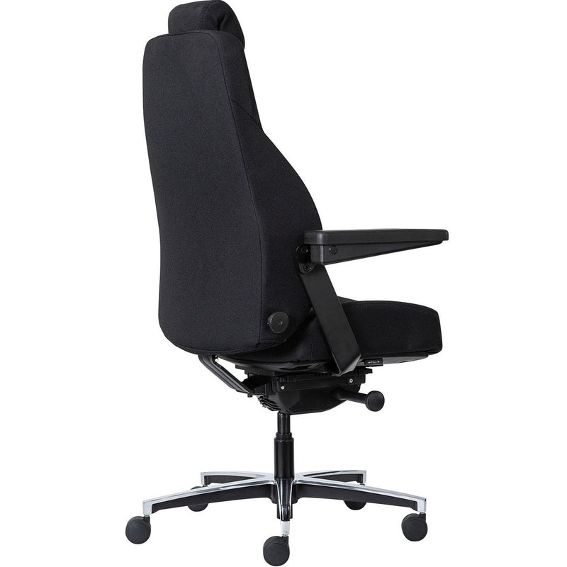 Buro Maverick 24/7 Controller Chair Heavy Duty With Arms Fabric Black