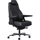 Buro Maverick 24/7 Controller Chair Heavy Duty With Arms Leather Black