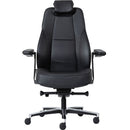 Buro Maverick 24/7 Controller Chair Heavy Duty With Arms Leather Black