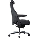 Buro Maverick 24/7 Controller Chair Heavy Duty With Arms Leather Black