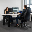 Buro Maverick 24/7 Controller Chair Heavy Duty With Arms Leather Black