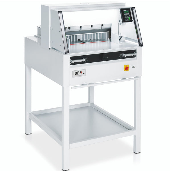 Ideal 4860 Electric Guillotine Paper Cutter White