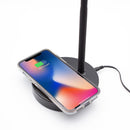 Nero Black Flexi LED Lamp Desk Light with Wireless Charging Pad for Phone