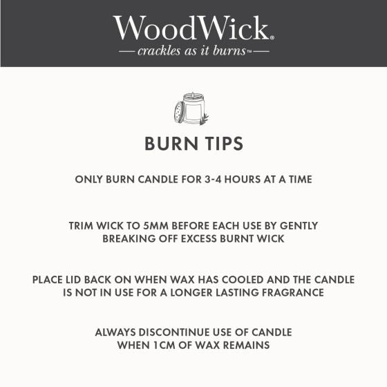 WoodWick Cinnamon Chai Large Candle Crackles As It Burns 610G Hourglass