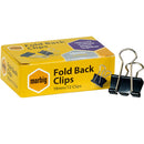 Marbig Foldback Clips 19mm Box 12