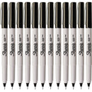 Sharpie Permanent Marker Ultra Fine Point 0.3mm Black Box 12