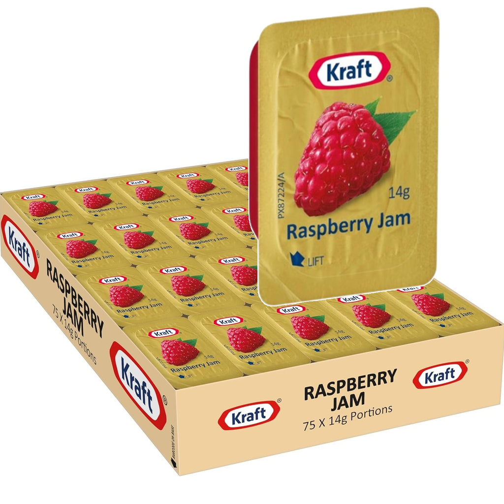 Kraft Heinz Raspberry Jam Individual Portions 14g 75 Box | SuperOffice