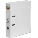 Marbig Linen Lever Arch File Folder A4 White 5 Pack