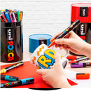 Uni Posca PC5M Paint Markers Medium Bullet Tip 20 Gift Tin Set