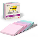 Post-It 654R-5SSNRP Recycled Super Sticky Notes 76x76mm Wanderlust Pastels Collection 30 Pads Pack