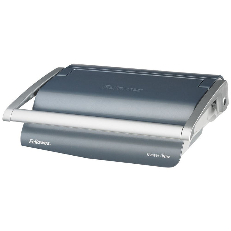 Fellowes Quasar 130 Wire Binding Machine Binder Manual 34 Loop Metallic Grey