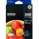 Epson 200 Ink Cartridge Value Pack Black/Cyan/Magenta/Yellow